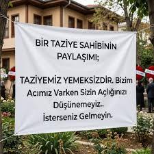 Taziyeye evinde yemek beklentiniz olur mu?