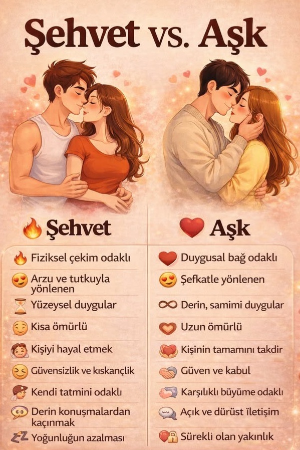 Seninki şehvet mi yoksa aşk mı 🙄?