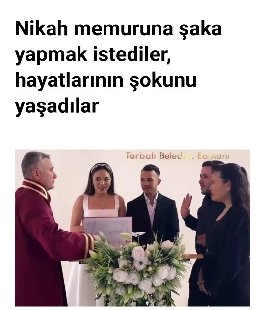 Nikah memurunun yerinde olsanız şahidin tanımıyorum şakasına siz nasıl tepki verirdiniz?