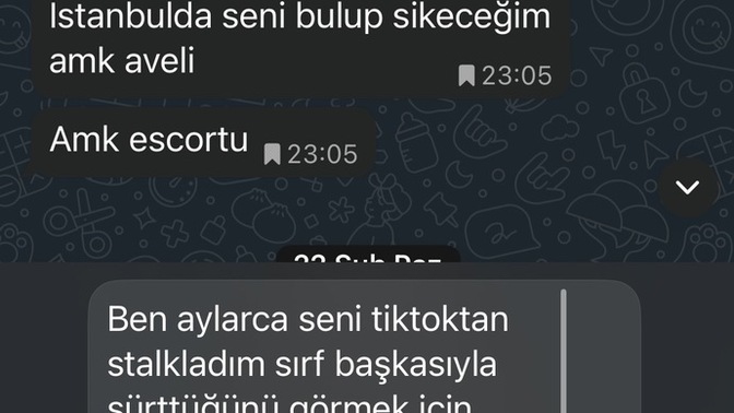Eski sevgiliye böyle yazılir mi?