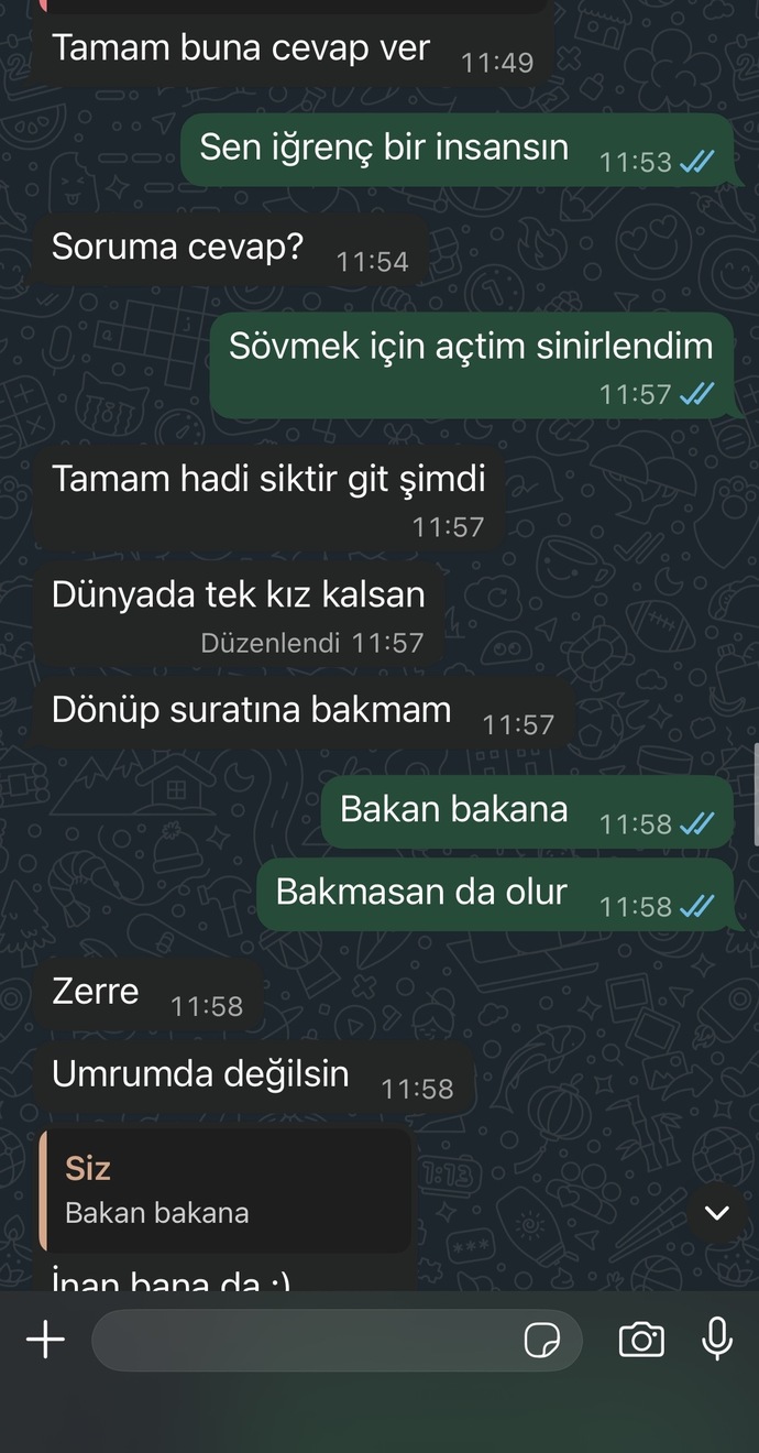 Eski sevgilim hiç mi umursamamış sizce?