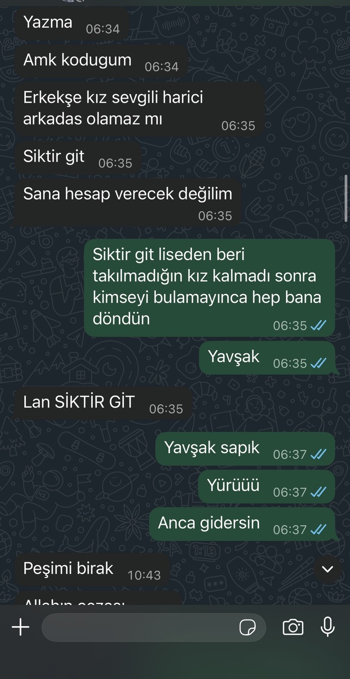 Eski sevgilim hiç mi umursamamış sizce?
