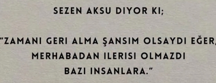 Zamanı geri almak istedin mi hiç?