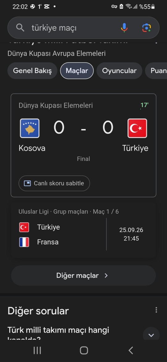 Kosova türkiye maçı var kim yener?