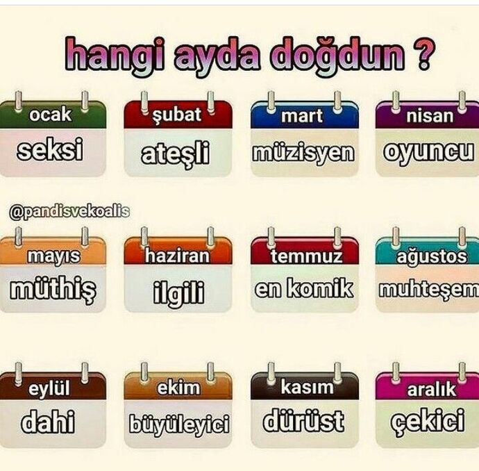 Doğduğun aya göre nasıl birisin 🙄?
