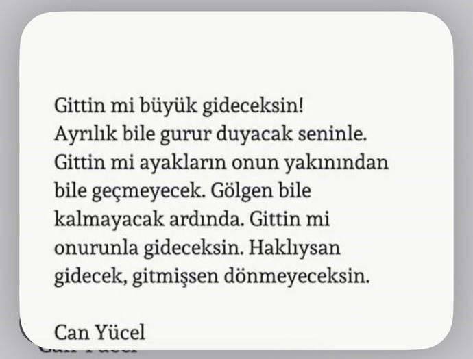 Sizce de Can Yücel çok güzel konuşmamış mı?