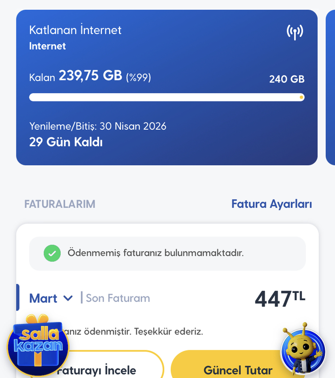 5G şerefine 5 kat hediyenizi aldınız mı?