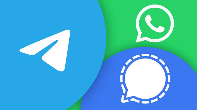 whatsapp telegram signal vs.