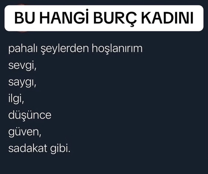Hangi Burç Kadını Sizce Bu?