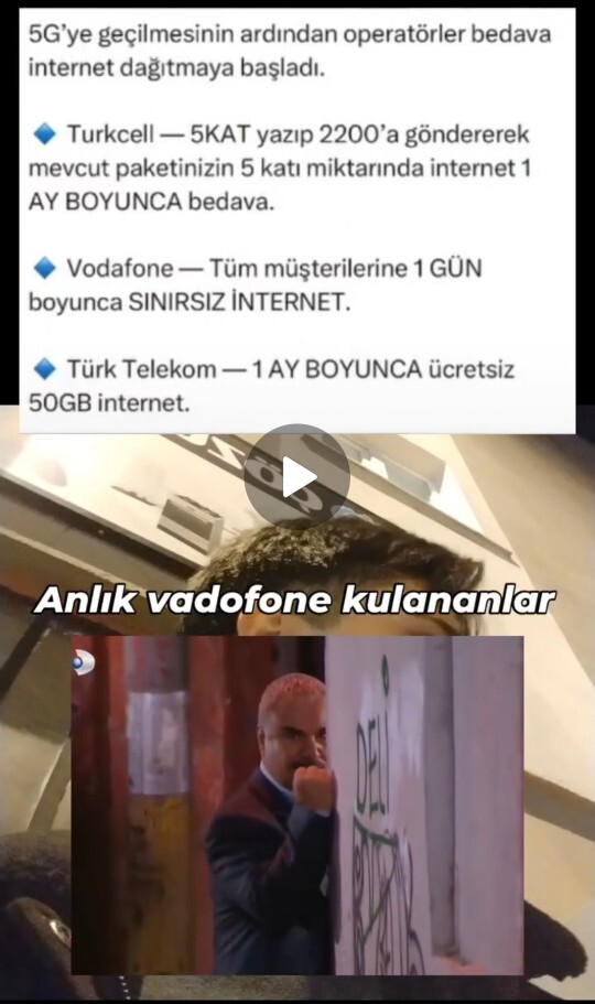5G kampanyalarında Turkcell mi Vodafone mu Türk Telekom mu, reklamı ve hediyesiyle hangisi daha iyi sizce?