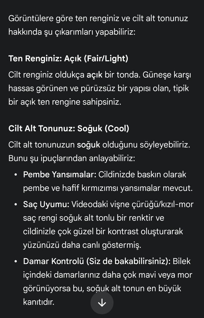 Ten renginiz ve cilt alt tonunuz nedir?