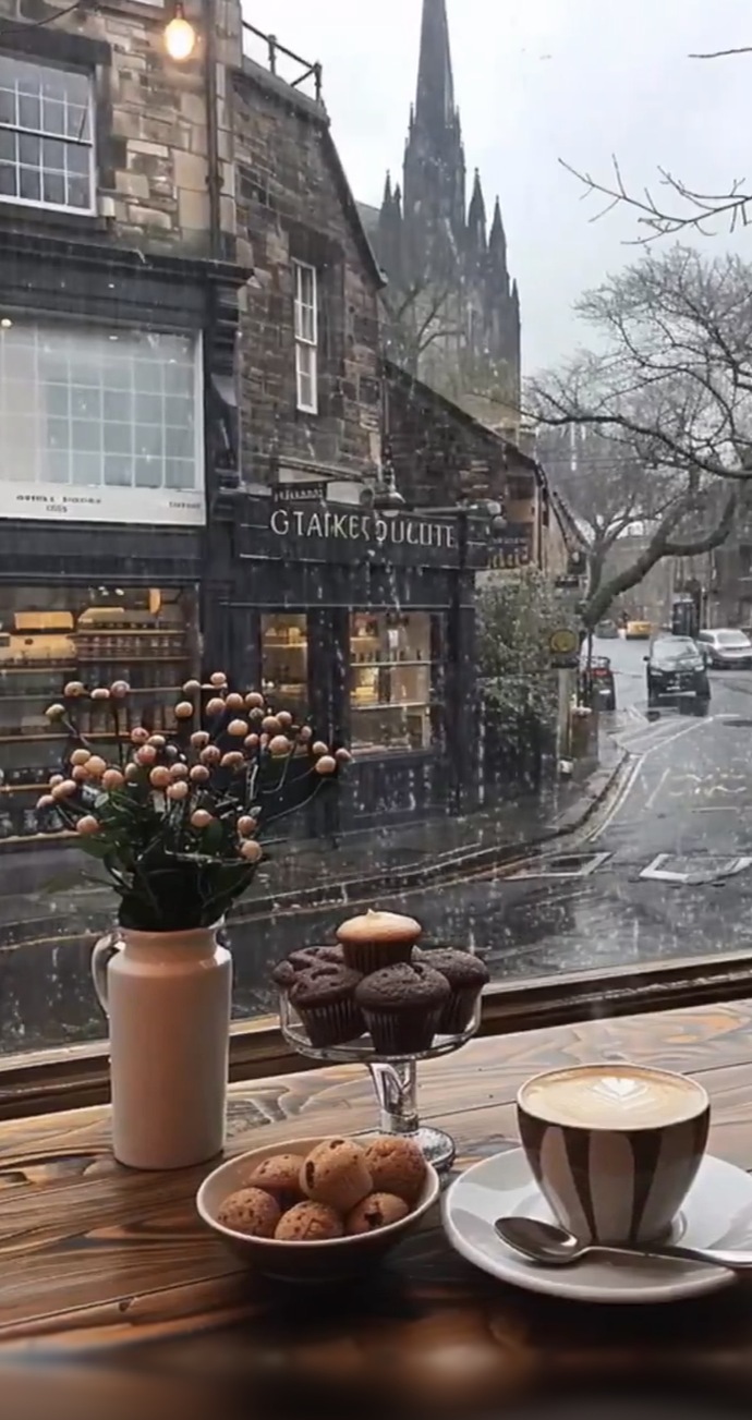Müsaitsen beraber Edinburghda brownie yiyip latte içelim mi?