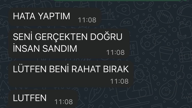 Eski sevgilim tamamen mi bitirmiş bu sefer?