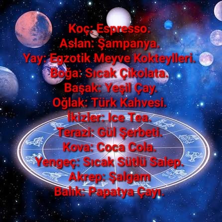 Burcunuza göre hangi içeceksin? Sevdiğiniz bir içecekmi bu?