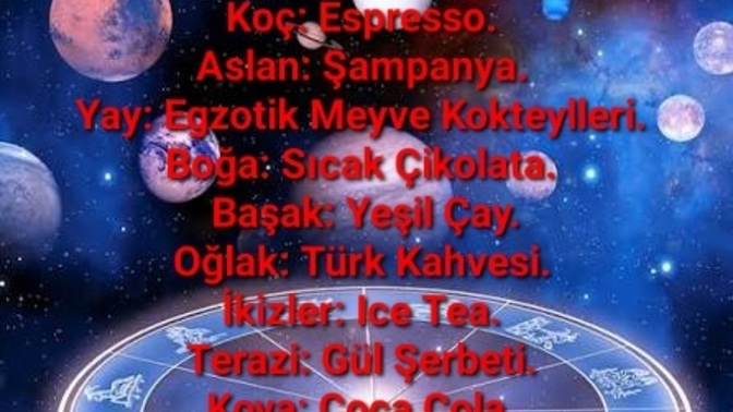Burcunuza göre hangi içeceksin? Sevdiğiniz bir içecekmi bu?