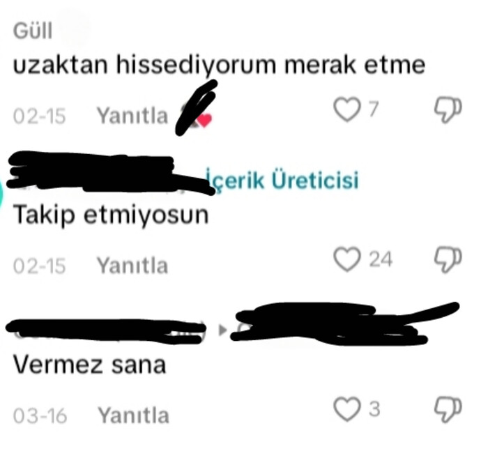 Kimi hissediyor mu yanlış anlar diye, yani uzaktan anlıyorum seni demek, çoğu videolarında konuşma yapıyoruz ondan*