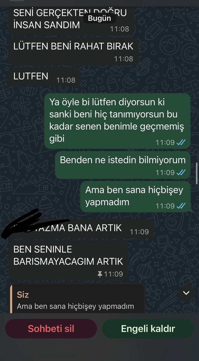 Bunları yazan eski sevgilinin artık özlemesi imkansız mı?