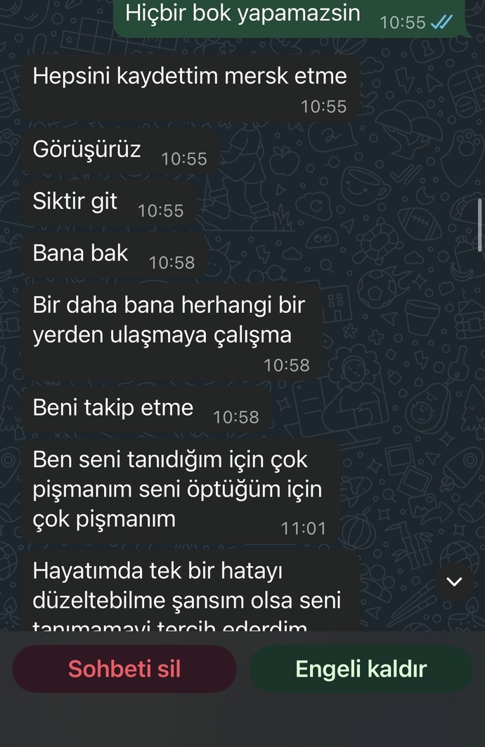 Bunları yazan eski sevgilinin artık özlemesi imkansız mı?