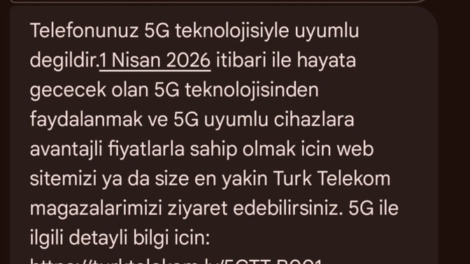 Telefonunuz 5G destekliyor mu?