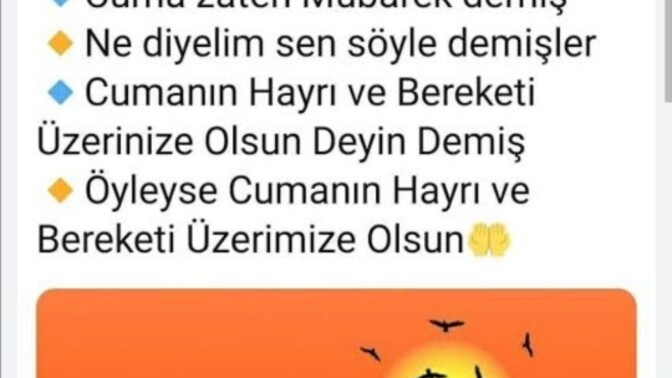 Hayırlı cumalar, bugün en çok istediğiniz duayı buraya yazar mısınız?