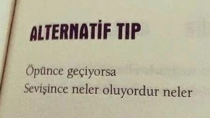 Alternatif tıpa yönelme vakti gelmiş gibi?