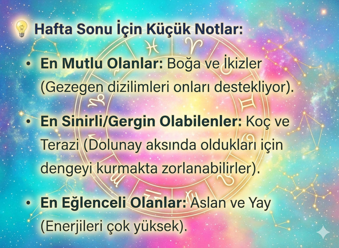Burcunuza göre hafta sonunuz nasıl gececek mutlu mu, sinirli mi yoksa eğlenceli mi (detayları okumayı unutmayın)?