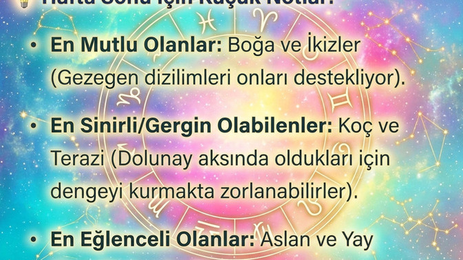 Burcunuza göre hafta sonunuz nasıl gececek "mutlu mu, sinirli mi yoksa eğlenceli mi (detayları okumayı unutmayın)?