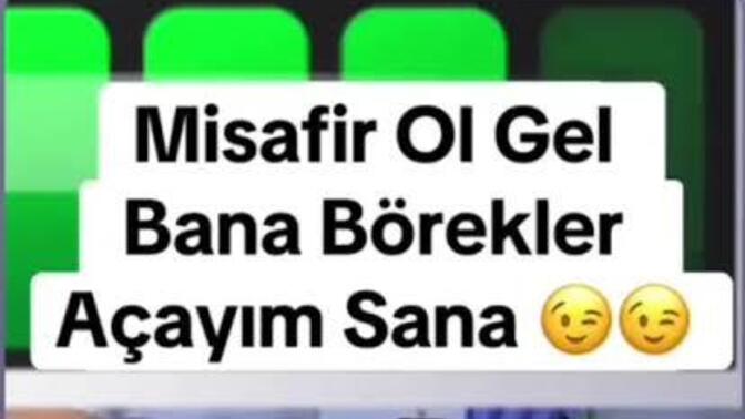 Siteden kime 'misafir ol gel bana börekler açarım sana' dersin?