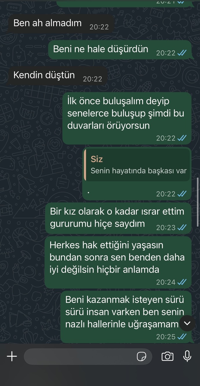 Eski sevgilinin bu kadar nefret dolu olmasi normal mi?