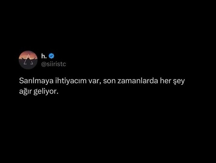 Şu an en çok neye ihtiyacınız var, gerçekten merak ediyorum?