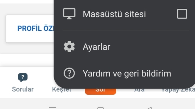 Buraya tarayıcıdan girenler toplansın tamam mi?