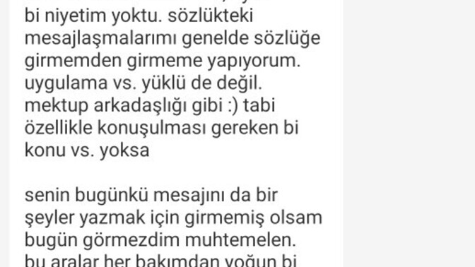 Konusmaya çalıştığım kisinin 2 gunde bir yazmasi?