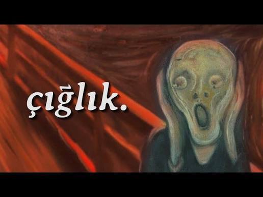 Görünce çığlık attığın şey nedir?
