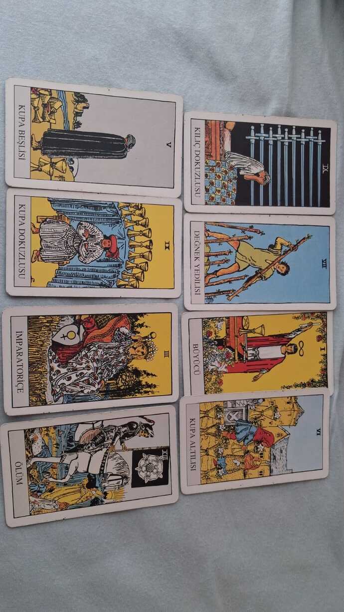 Tarot okumayı bilen var mı? evleneceğim kişiyi sordum?