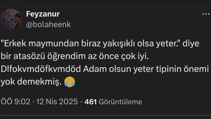 Erkekte tipe değil, adamlığa bakılır sözüne katılıyor musunuz?