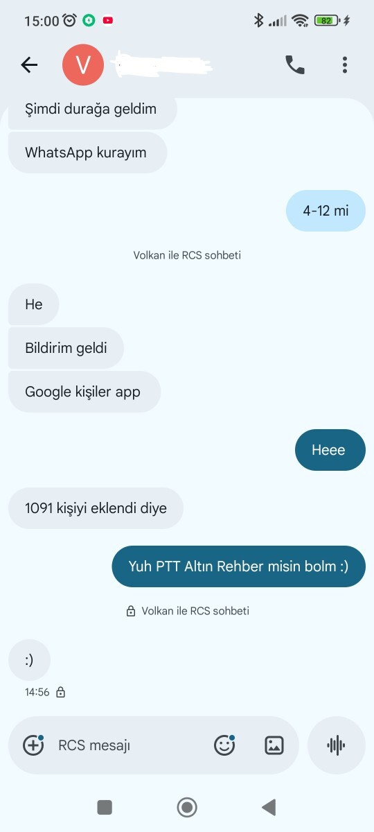 En son aldığın mesaj neydi?