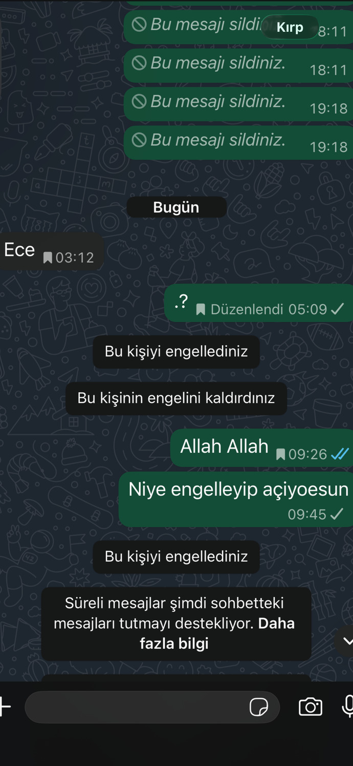 Eski sevgilimin neden beni engellediğini merak ediyorum başka yerden ulaşmaya çalışsam küçük mü düşerim?