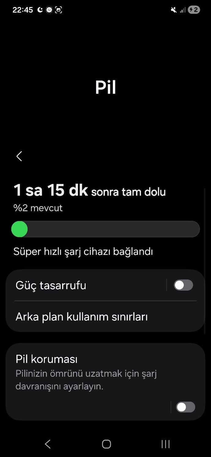 Telefonunuz kaç saat de tam şarj %100 dolum süresine ulaşıyor?