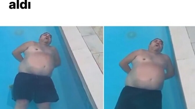 Havuzda uyuyakalan adamın haberi gündem oldu 😅 Siz de hiç böyle bir yerde uyuyup kaldığınız oldu mu?