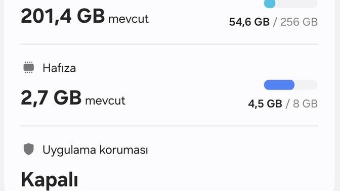 Telefonlarda hafıza yazılı kısmı ne demek, tam olarak ne işe yarıyor?