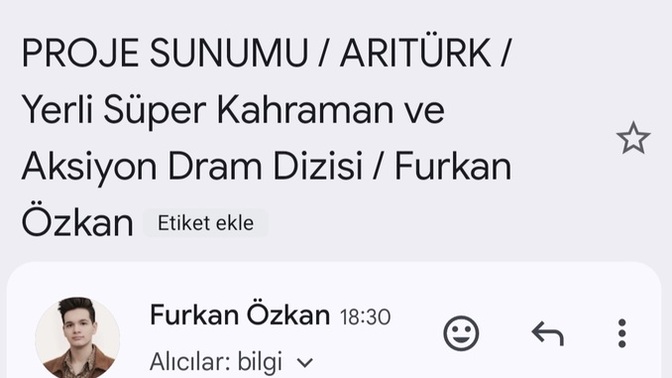 🏔Bozdağ filme ve 👤Kötü Çocuk filmini yapan yapım şirketine 📧mail attım📽🎬 sizce olumlu dönüş yaparlar mı?