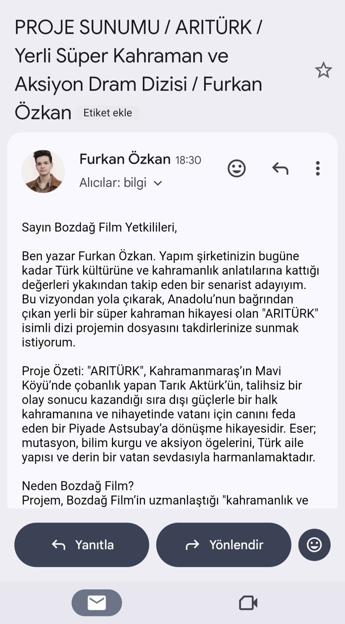 📽🎬Film senaryom nasıl sizce?