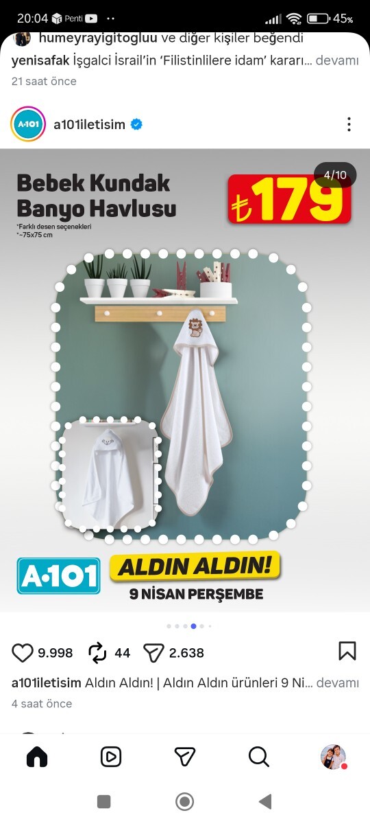 A101 bebek kundak havlusu fiyatları uygun mu, alınır mı?