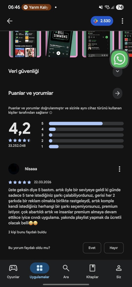 Play Storeda kullanmadığım uygulamaya sadece üste dursun diye 5 yıldız vermek ne kadar mantıklı?