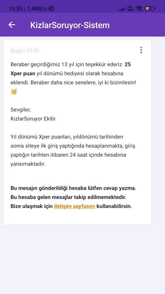 13 yıl olmuş buraya üye olalı?