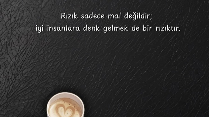 Sizin bu hayatta rızkınız nedir?