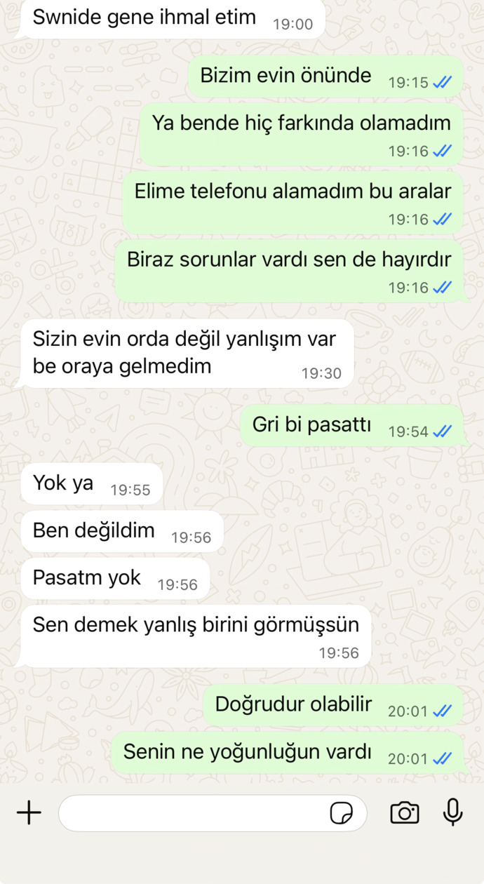 bunlar da benim 10 gün sonra yazdığım