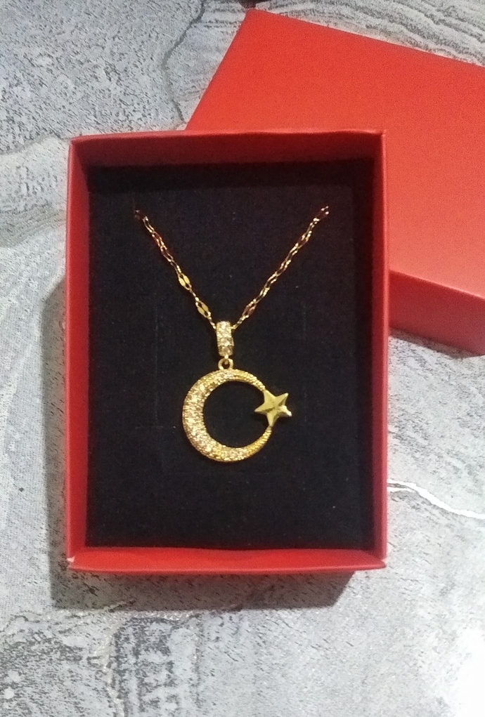 Ay yıldızlı kolye aldım , takı ve aksesuar kullanmayı severmisiniz 🌸?
