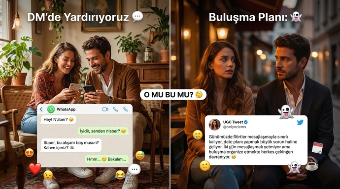 Flörtlerde date planı neden bu kadar zorlaştı sizce, siz de korkuyor musunuz?