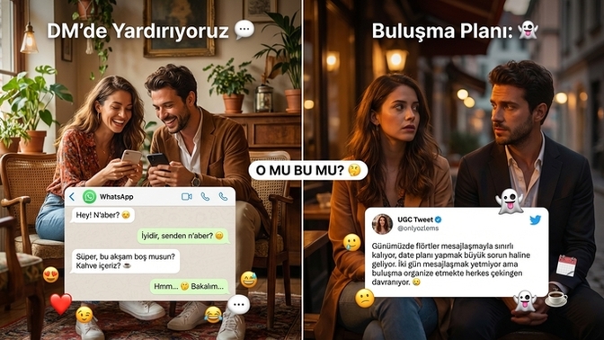 Flörtlerde date planı neden bu kadar zorlaştı sizce, siz de korkuyor musunuz?